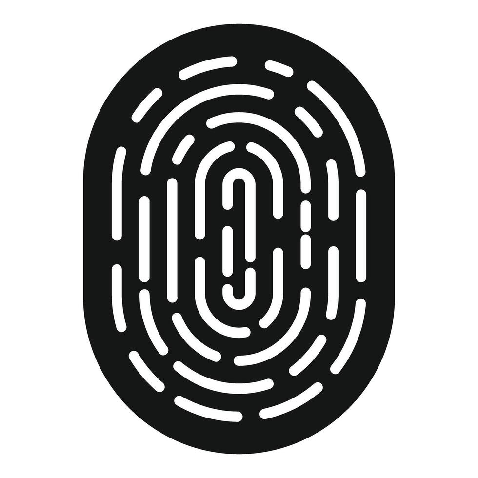 Biometric fingerprint recognizing identity for security access vector