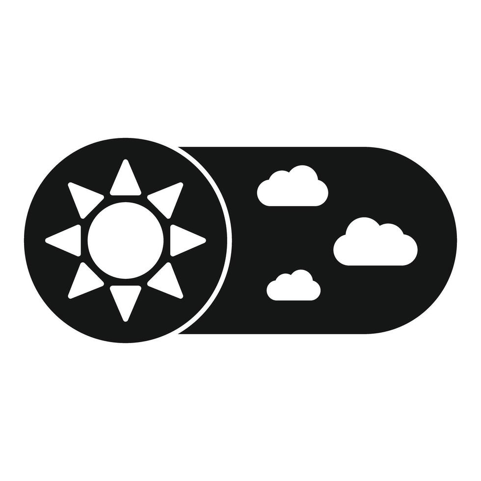User interface switching between day and night mode vector
