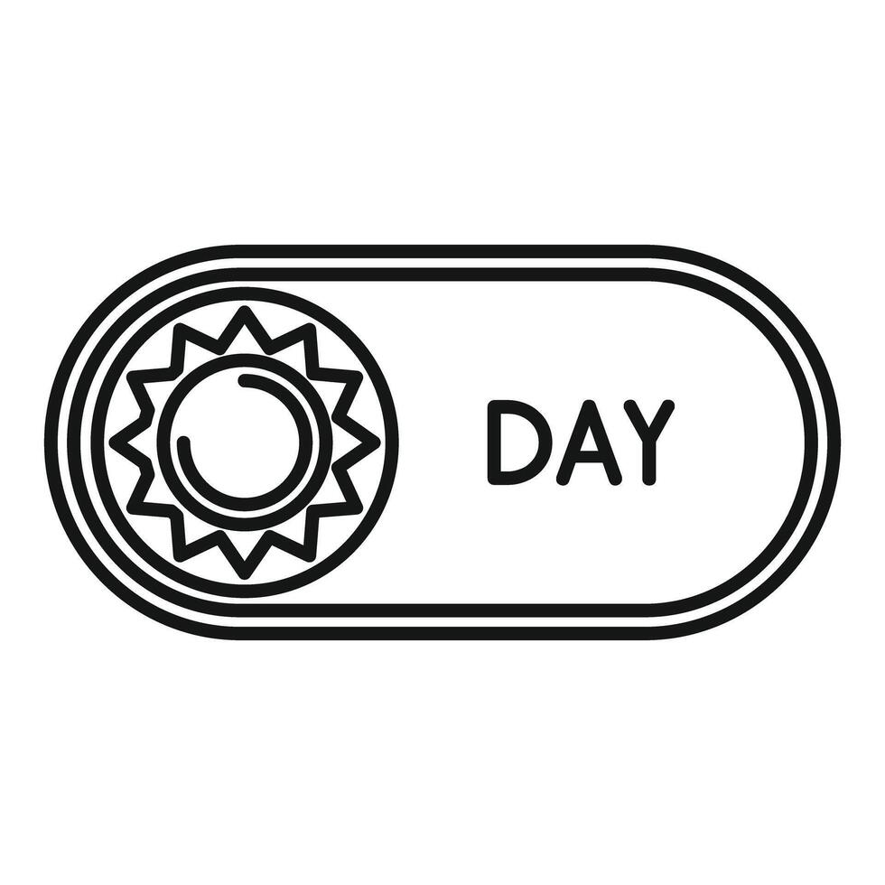 Day light mode toggle switch ui icon vector
