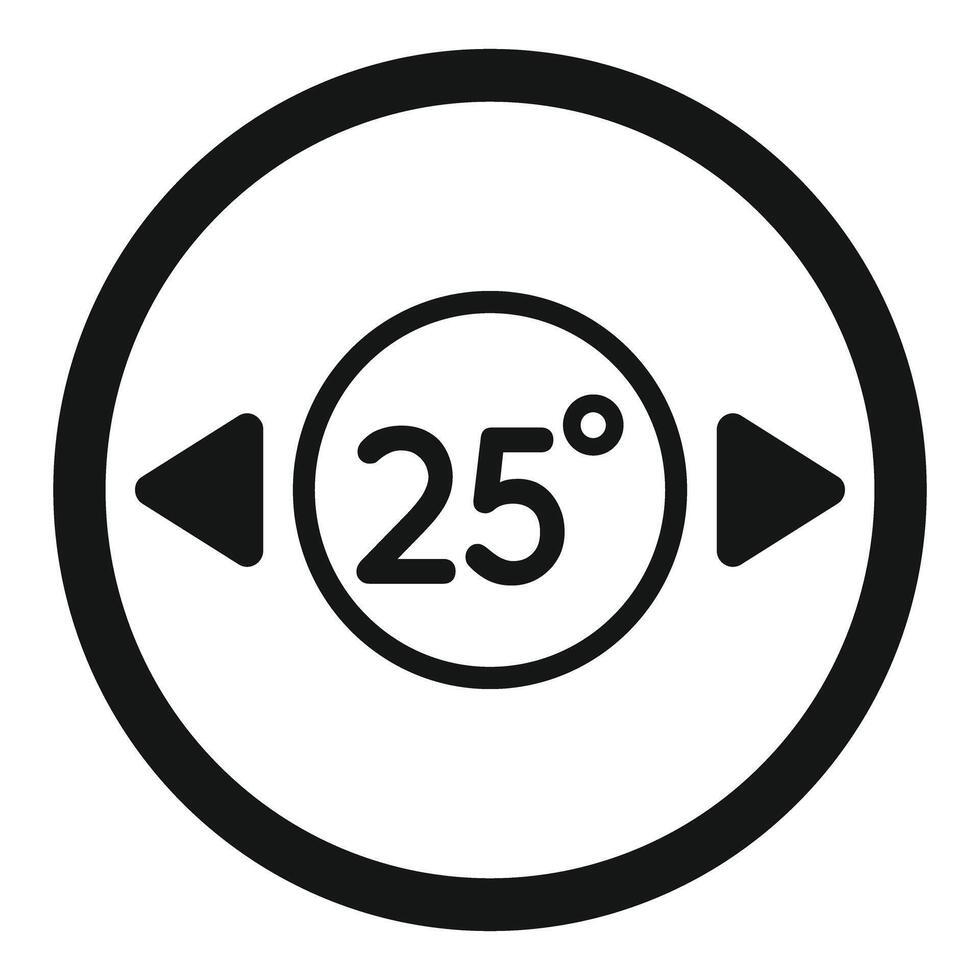 Climate control setting temperature adjusting icon concept vector