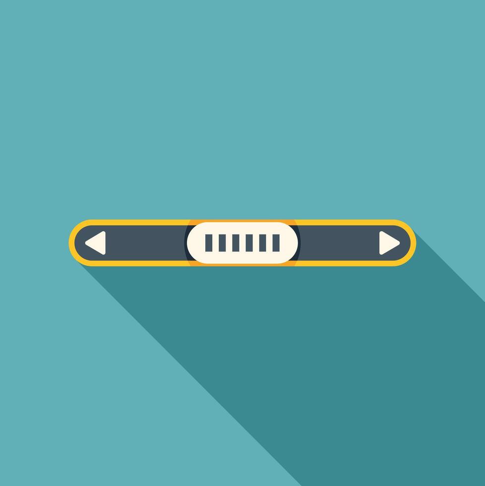 User interface slider flat design element vector