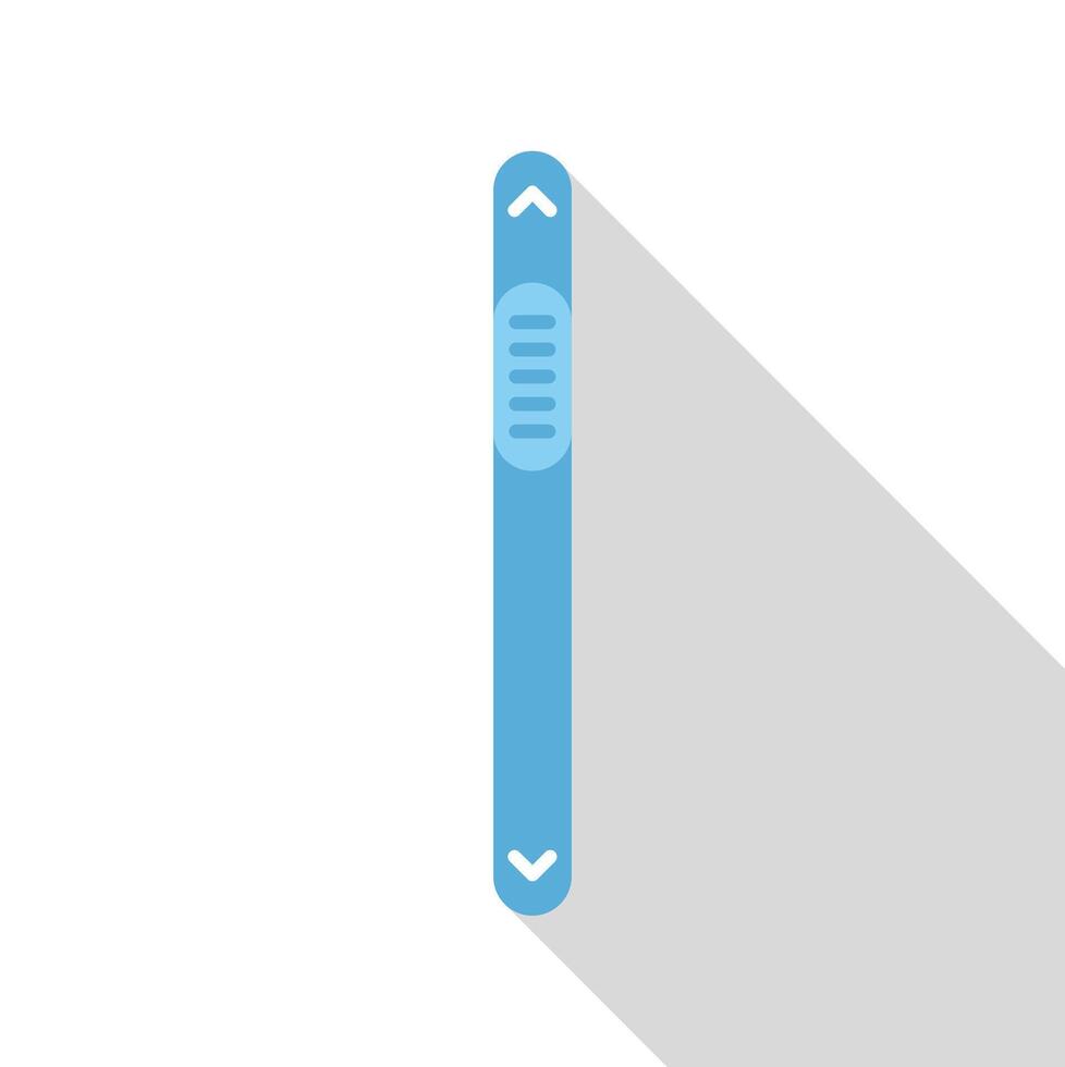 Scroll bar user interface element navigating screen content vector