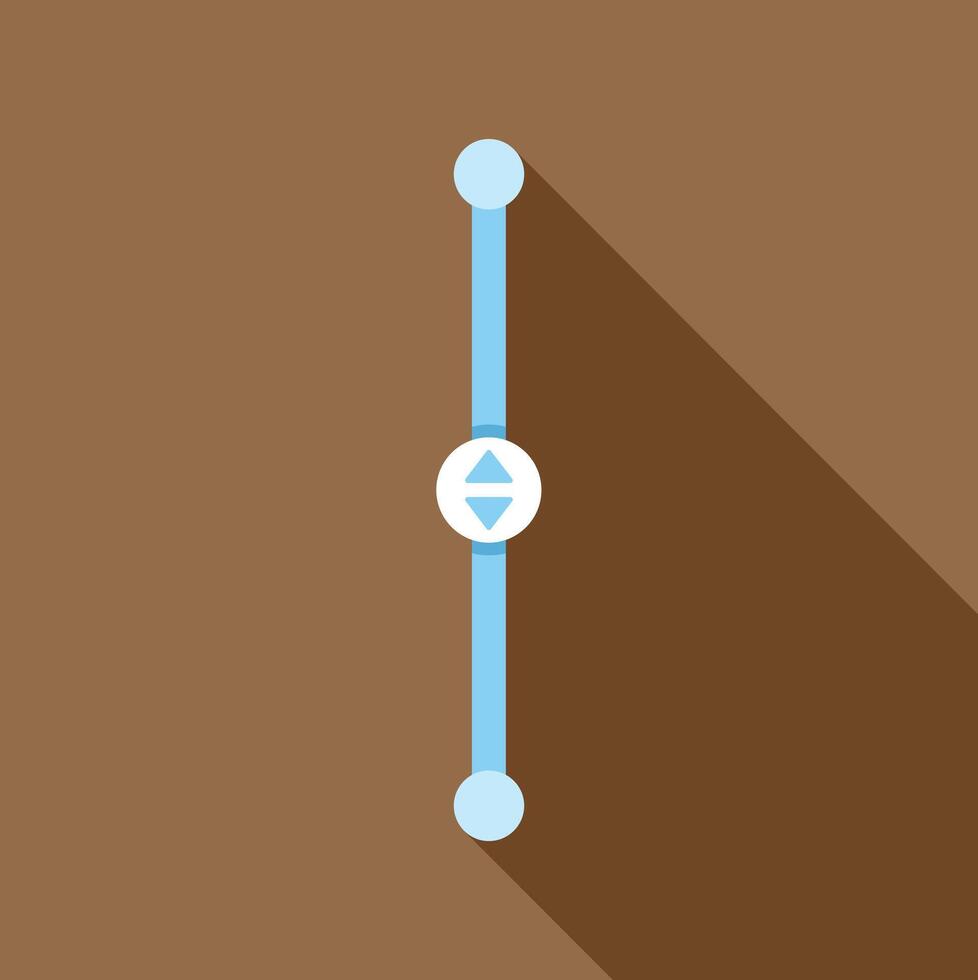 Vertical slider user interface element adjusting control vector