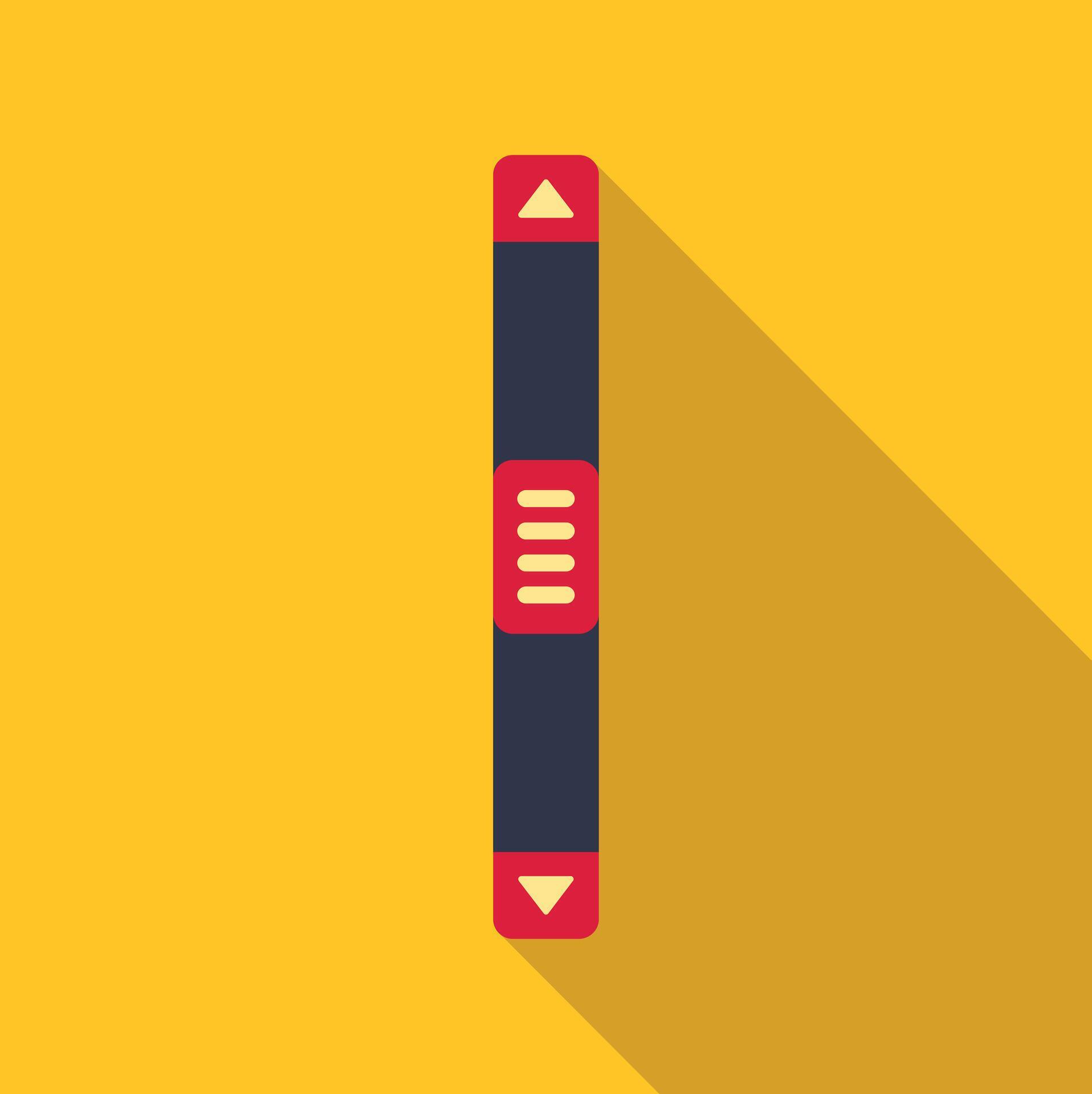 Vertical scrollbar graphic for user interface elements 74348111 Vector ...