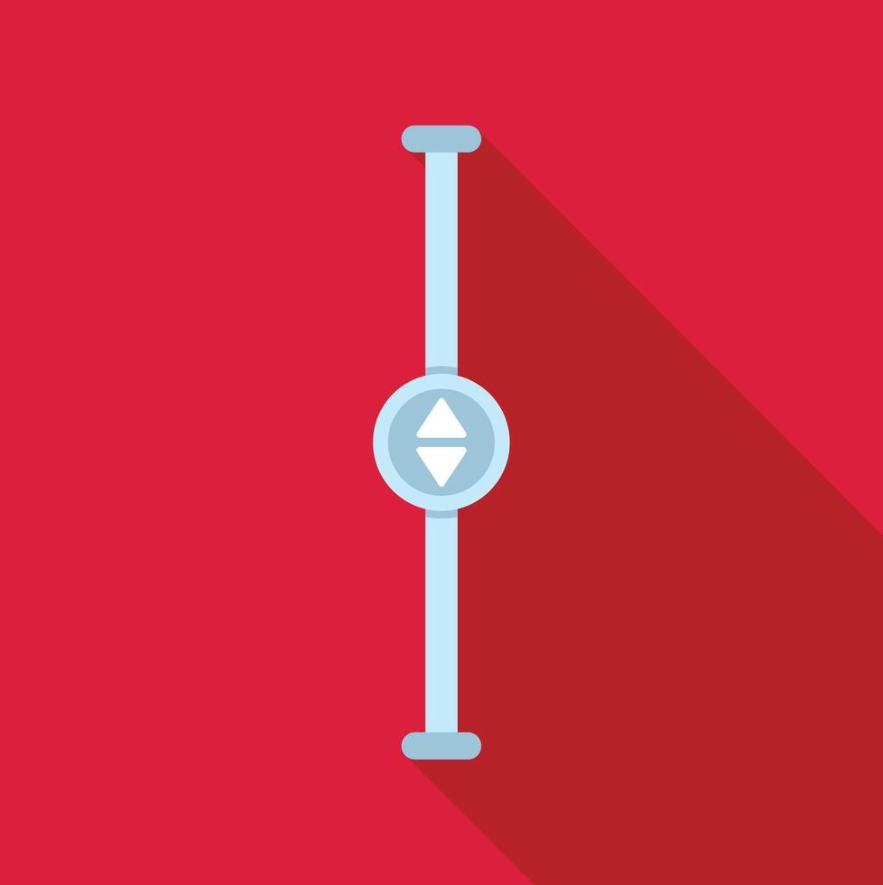 Vertical scroll bar user interface element navigating vector