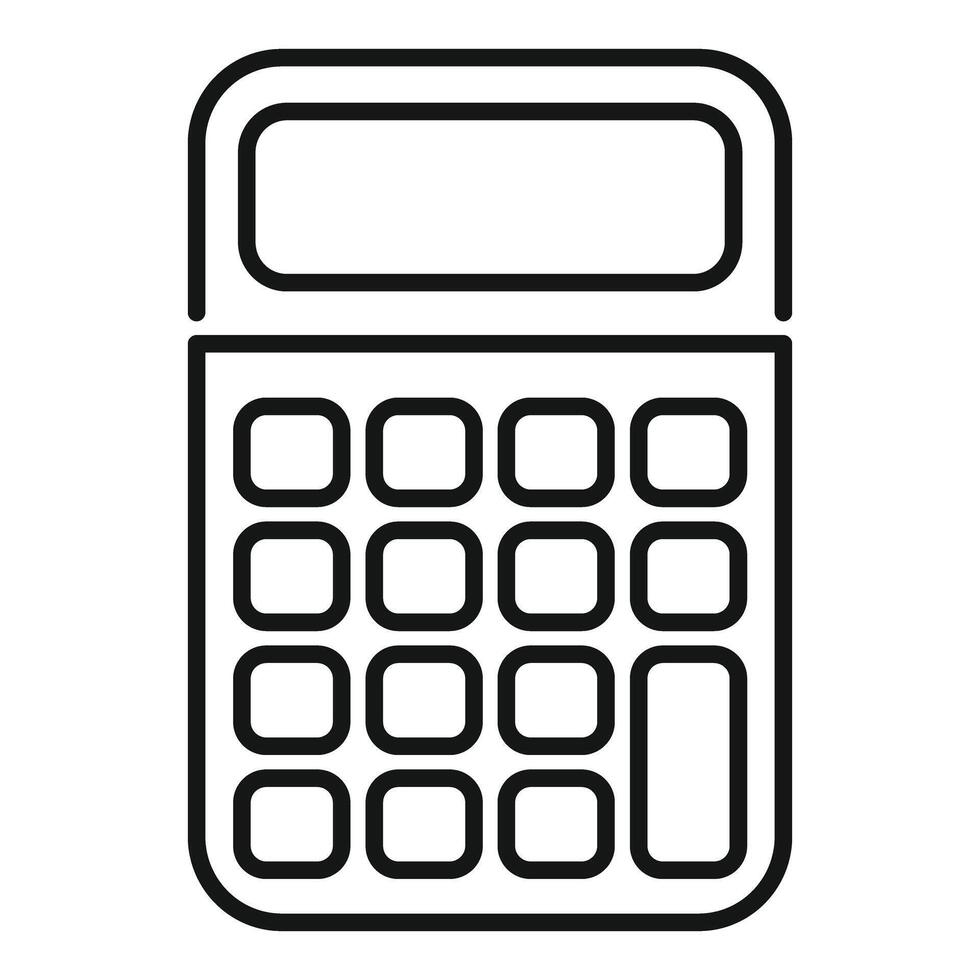 Calculator adding numbers for math and finance calculating vector