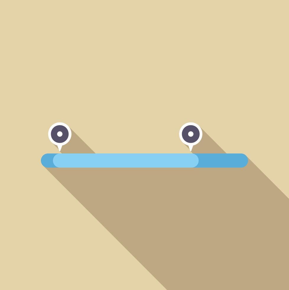 Progress bar showing timeline path and milestones vector