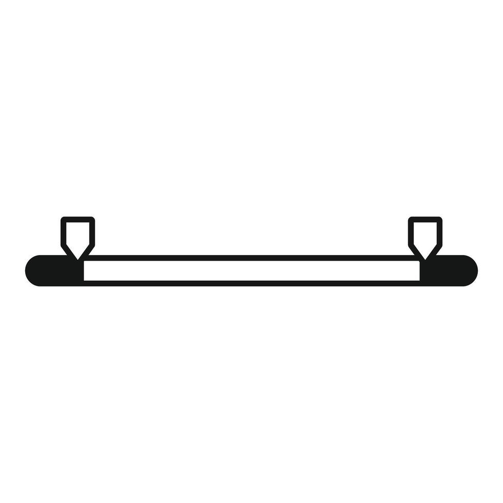 Range slider icon representing timeline user interface element vector