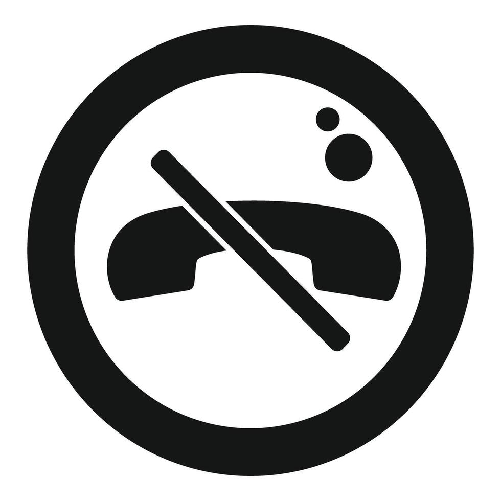 Prohibiting phone calls and communication in public spaces vector
