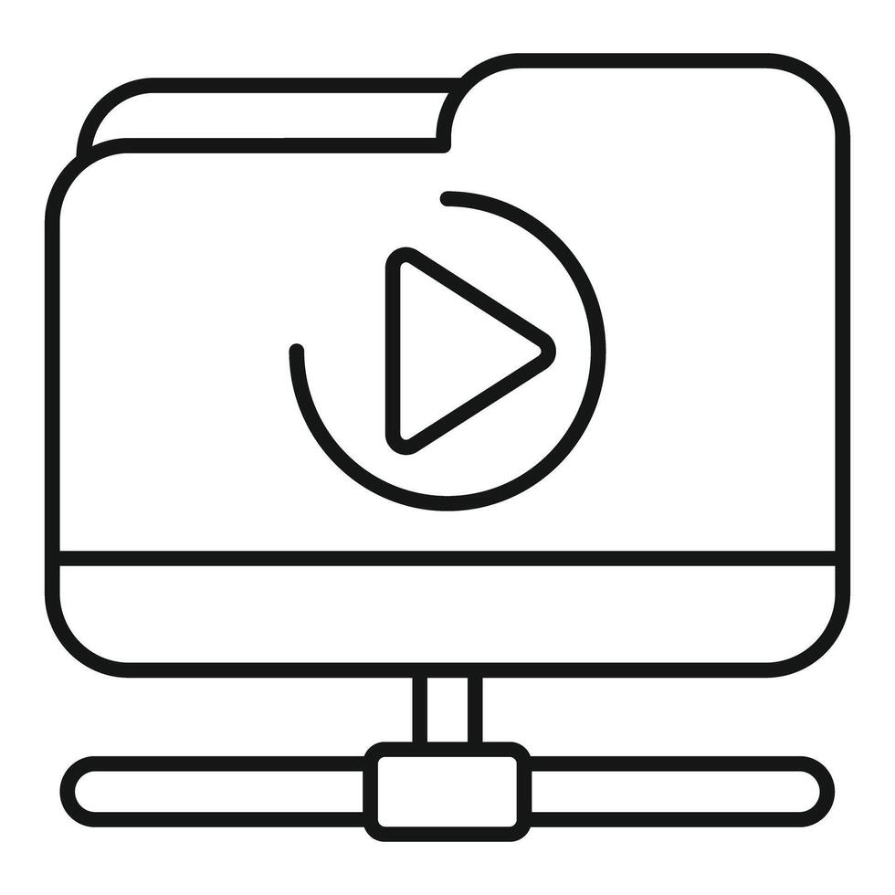 carpeta jugando contenido en compartido red servidor vector