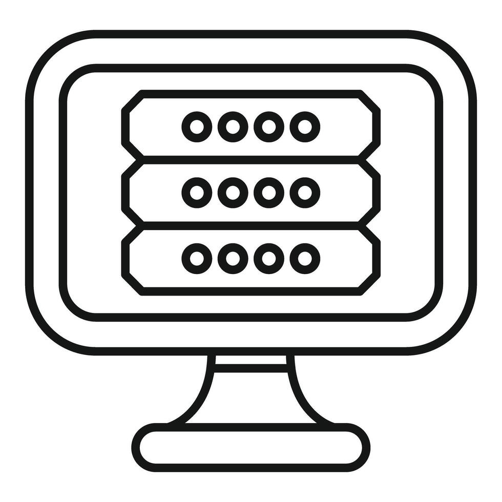 Computer monitor displaying multiple password entry fields vector