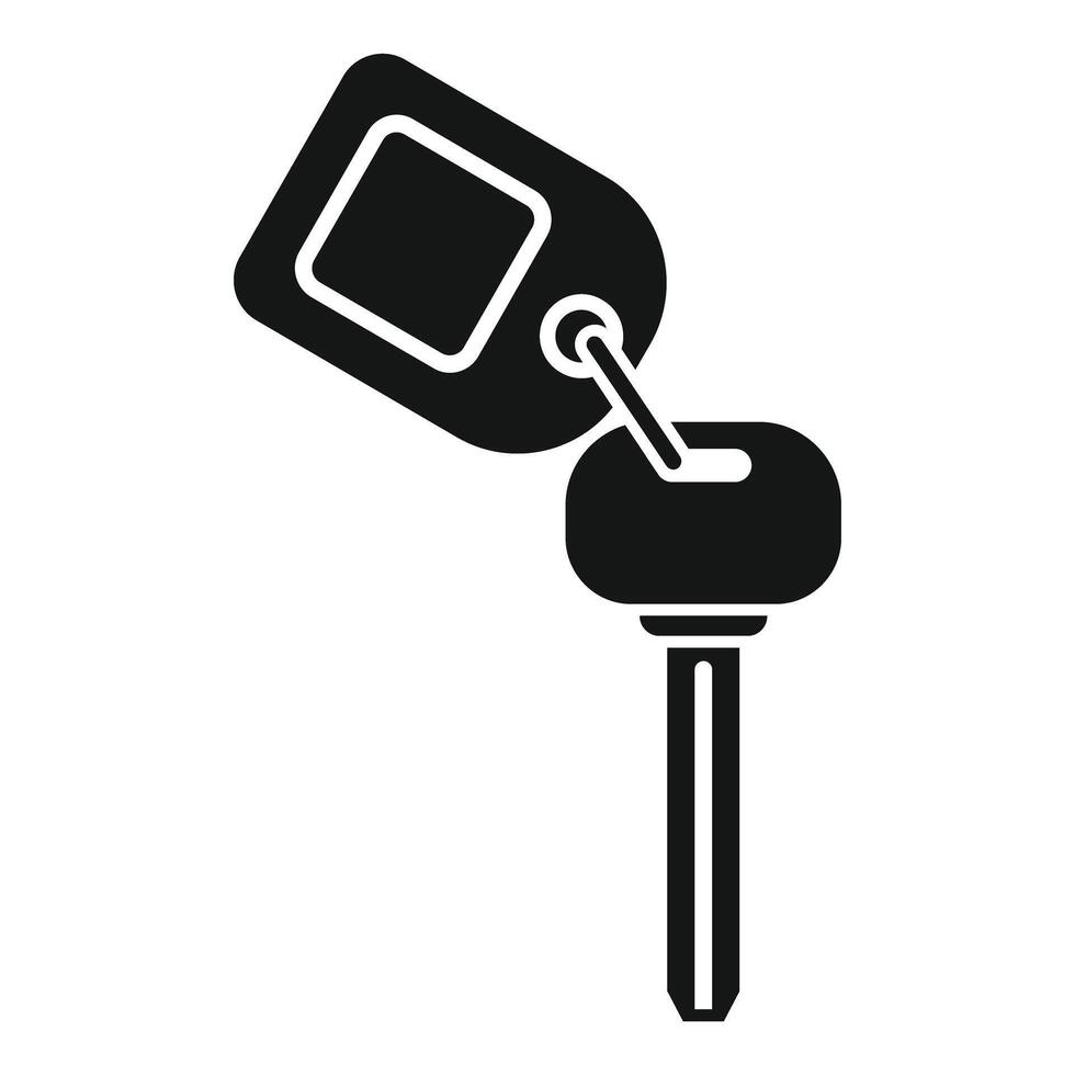 Car key and fob icon unlocking vehicle access vector
