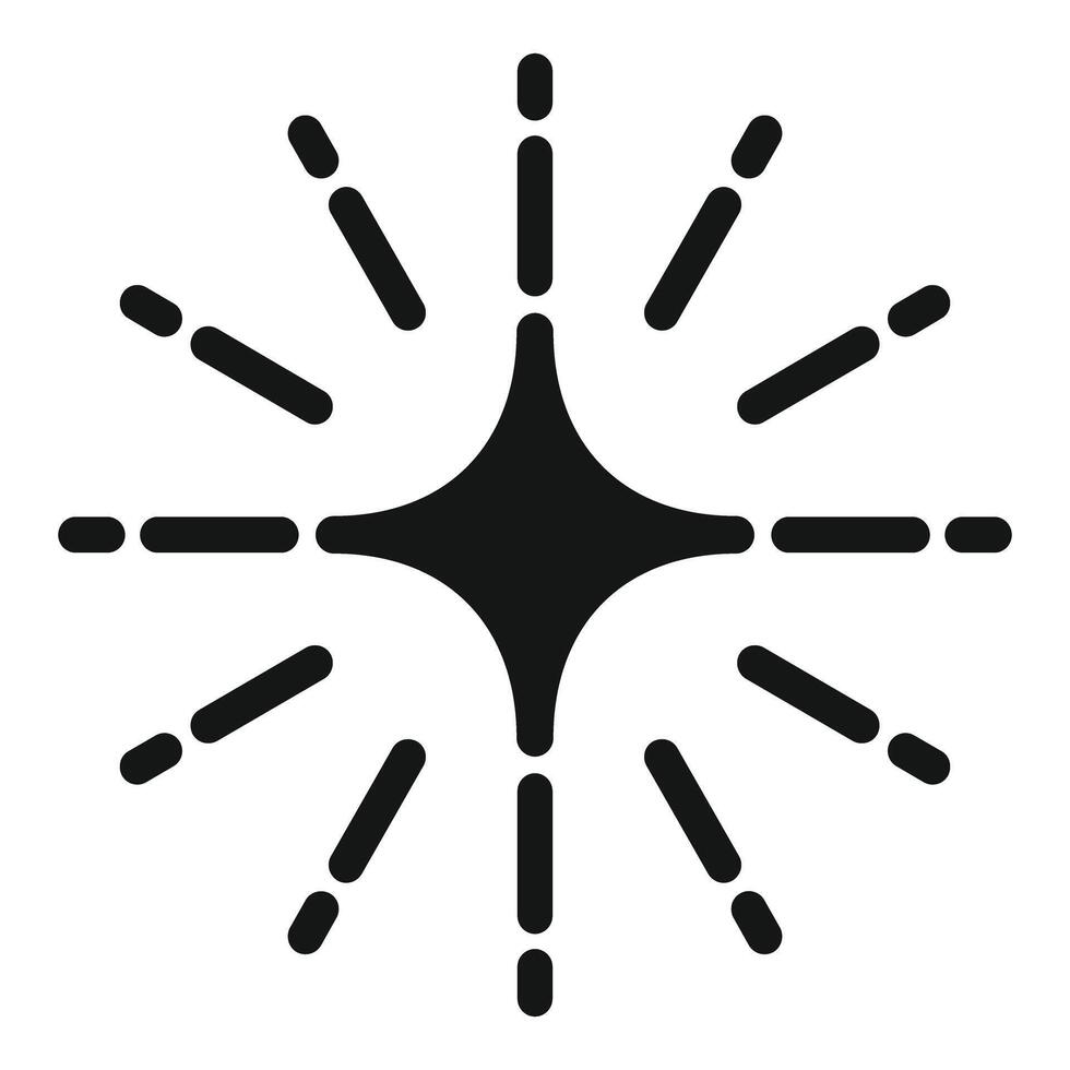 Sparkle icon showing shining and clean effect vector