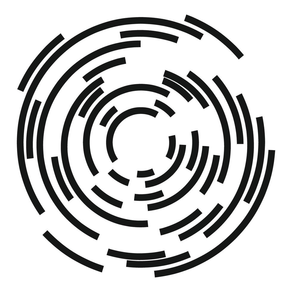 resumen circular líneas formando un datos tecnología vórtice vector