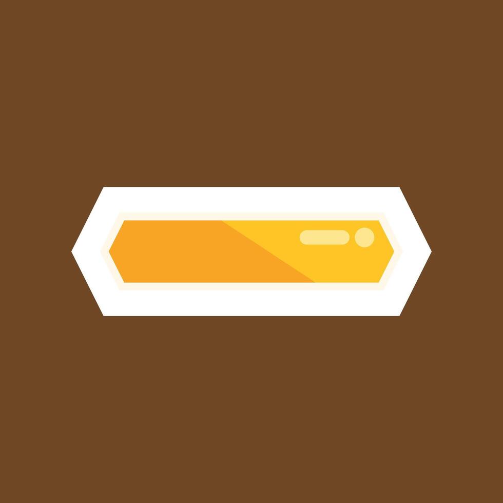 Golden sci fi user interface energy progress bar vector