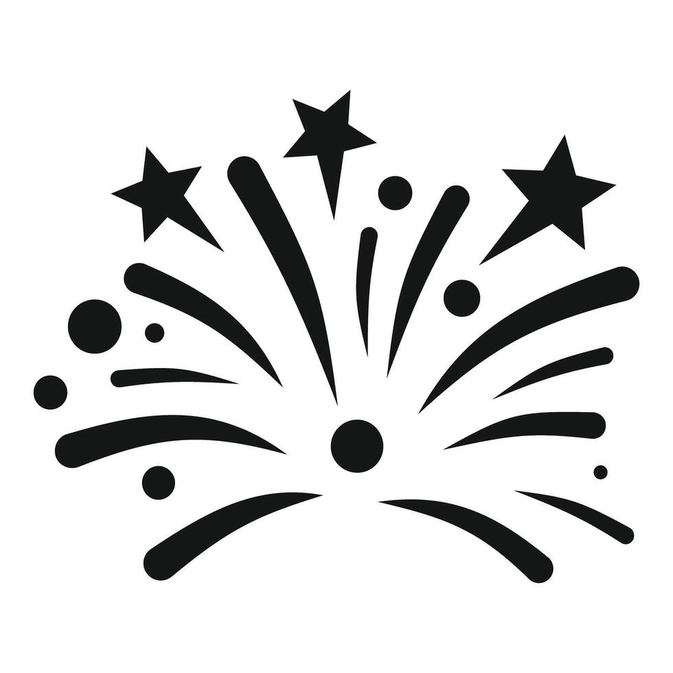 Fireworks exploding celebrating party event success icon vector