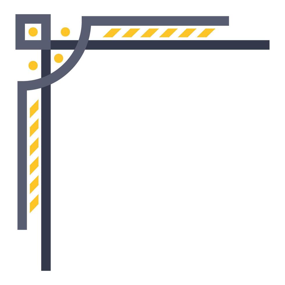 Abstract geometric border frame with yellow lines vector