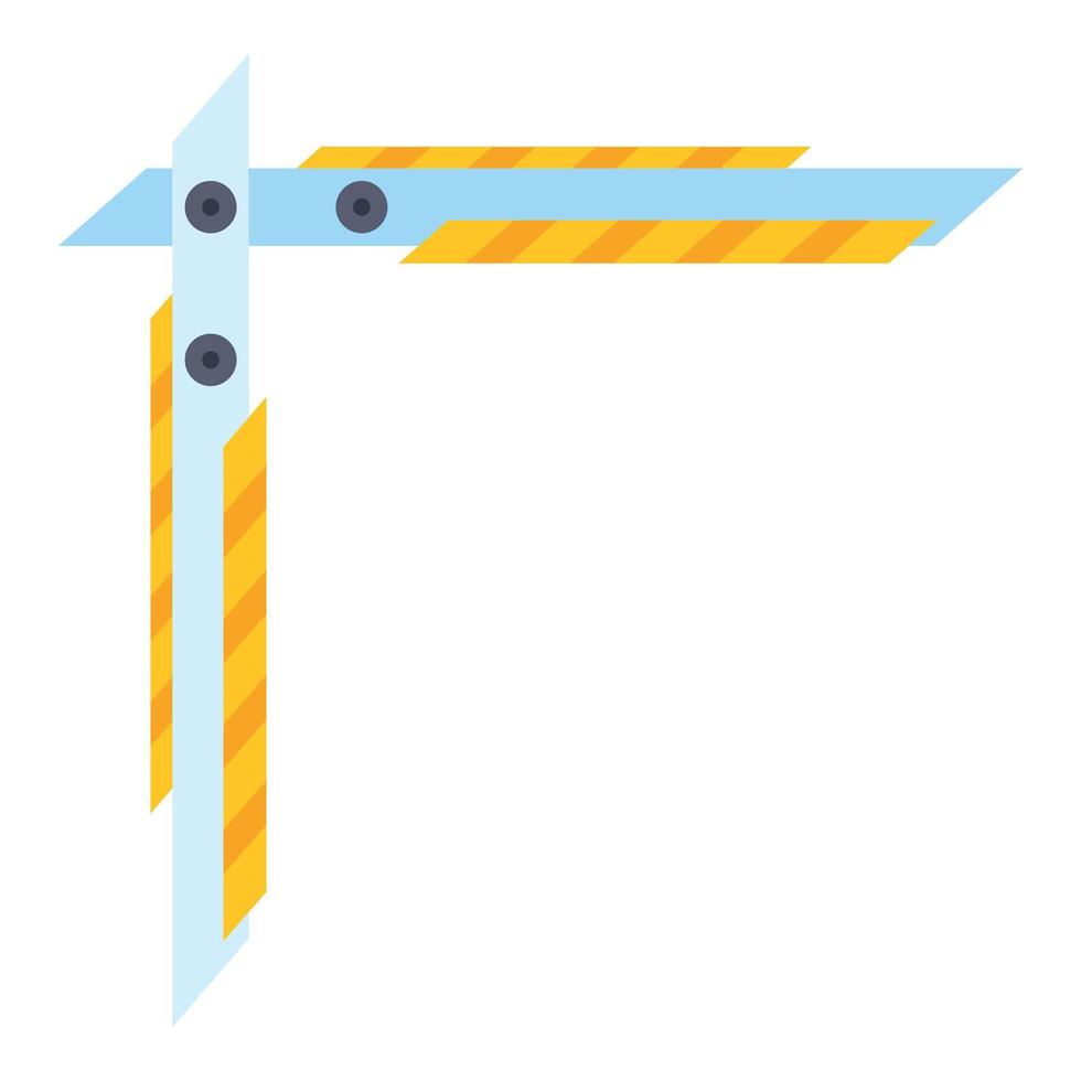 Abstract geometric tech border frame design element vector