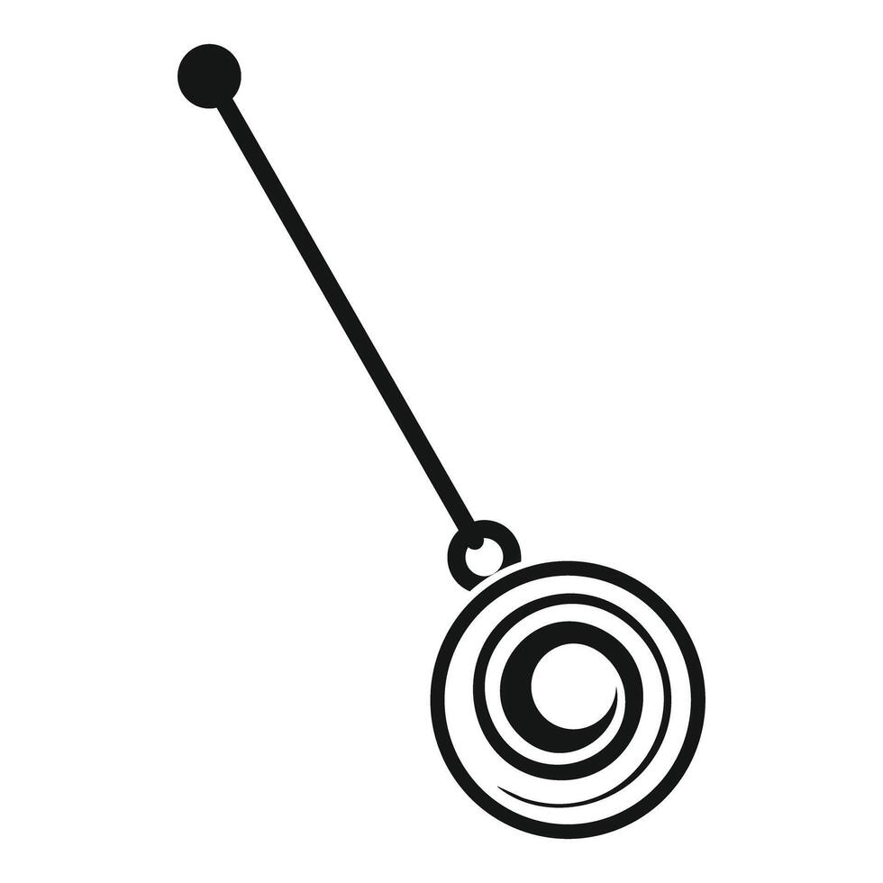 Hypnosis pendulum creating mesmerizing spiral trance effect vector