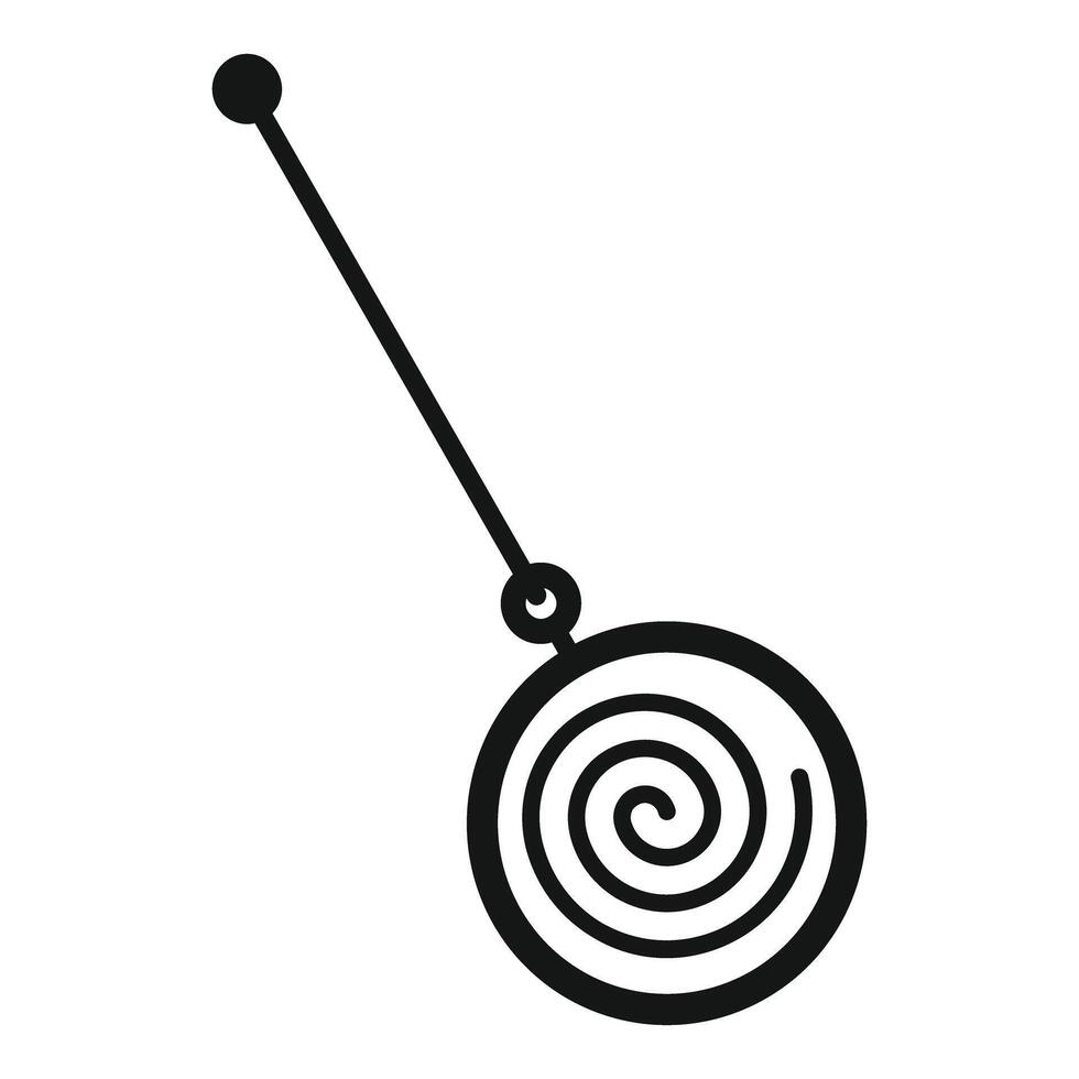 Hypnosis pendulum creating spiral mind control illusion vector