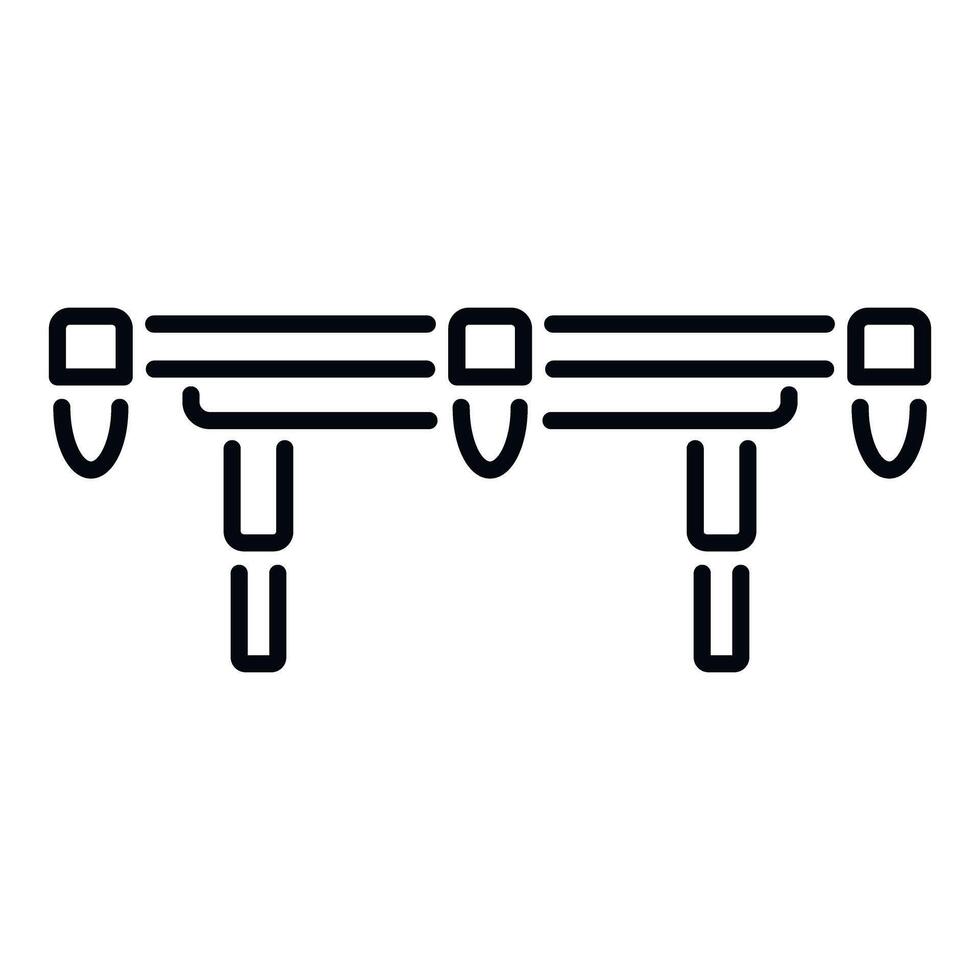 Scaffolding structure base for construction platform icon vector