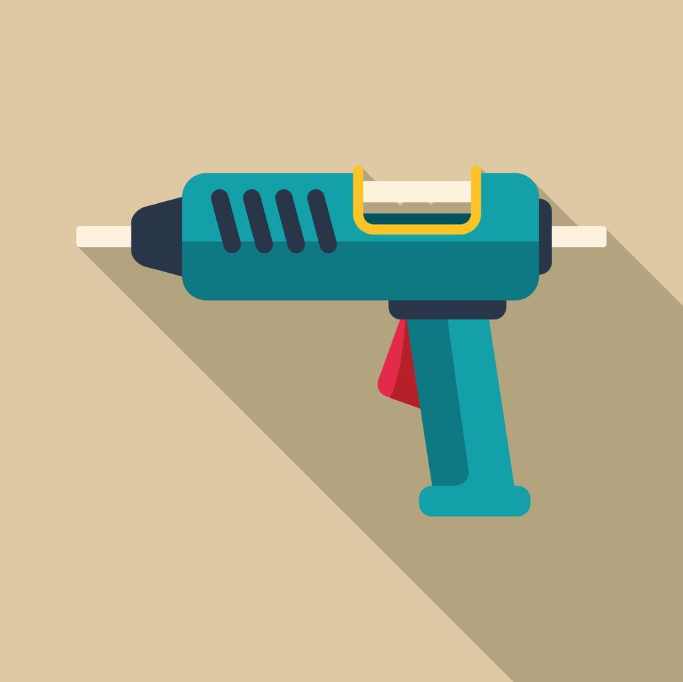 Glue gun tool for crafting and diy projects vector