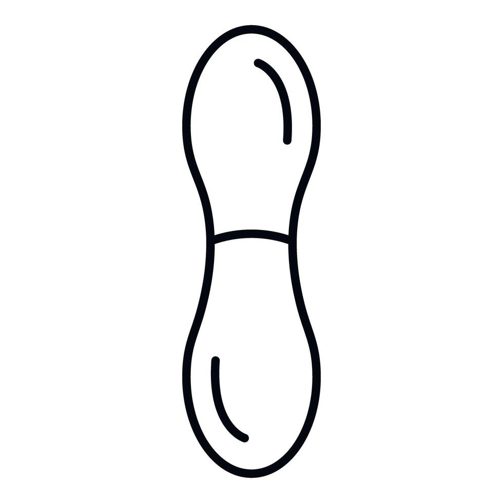 Peanut line art icon creating minimalist food design vector