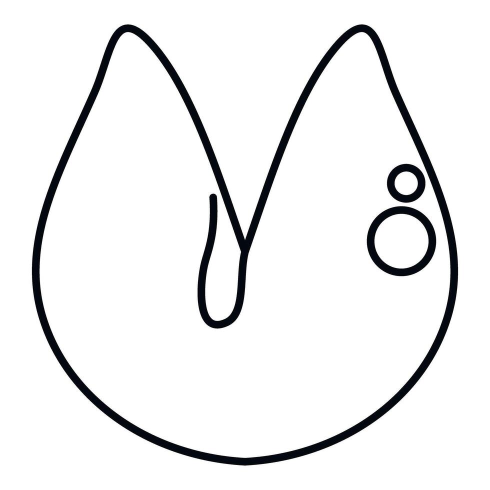 Abstract black and white simple minimal blob illustration vector