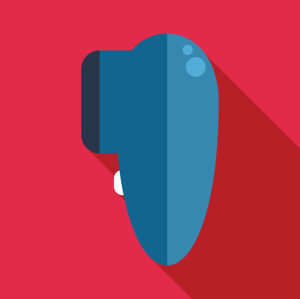 Retro game controller flat design illustration vector