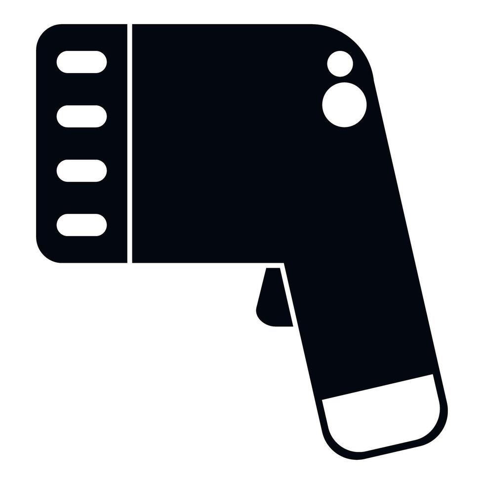 Barcode scanner device detecting product information icon vector