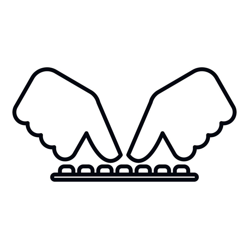 Hands typing keyboard, technology communication creating digital content vector