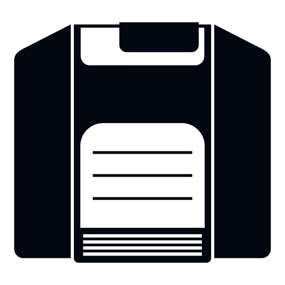 Floppy diskette computing data storage retro icon vector