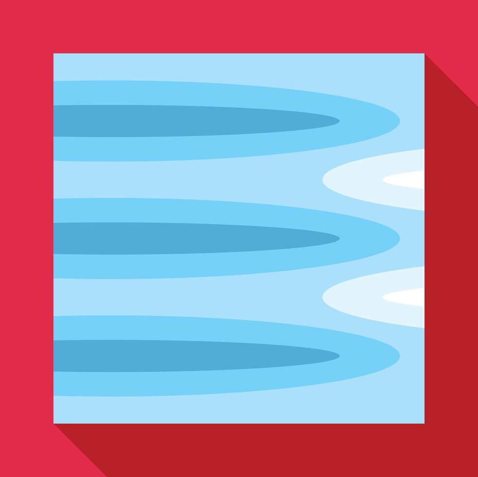 Abstract blue red wave pattern design background vector