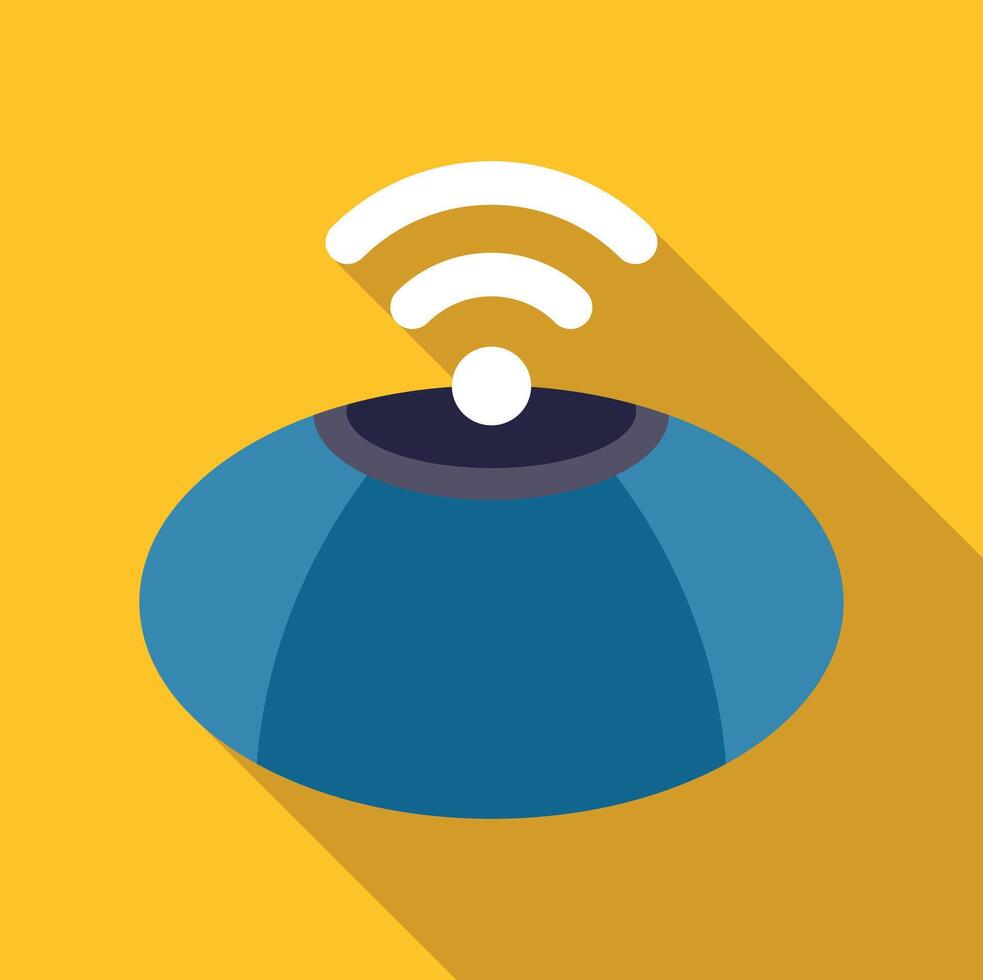 Wireless router transmitting wi fi signal connecting smart devices vector