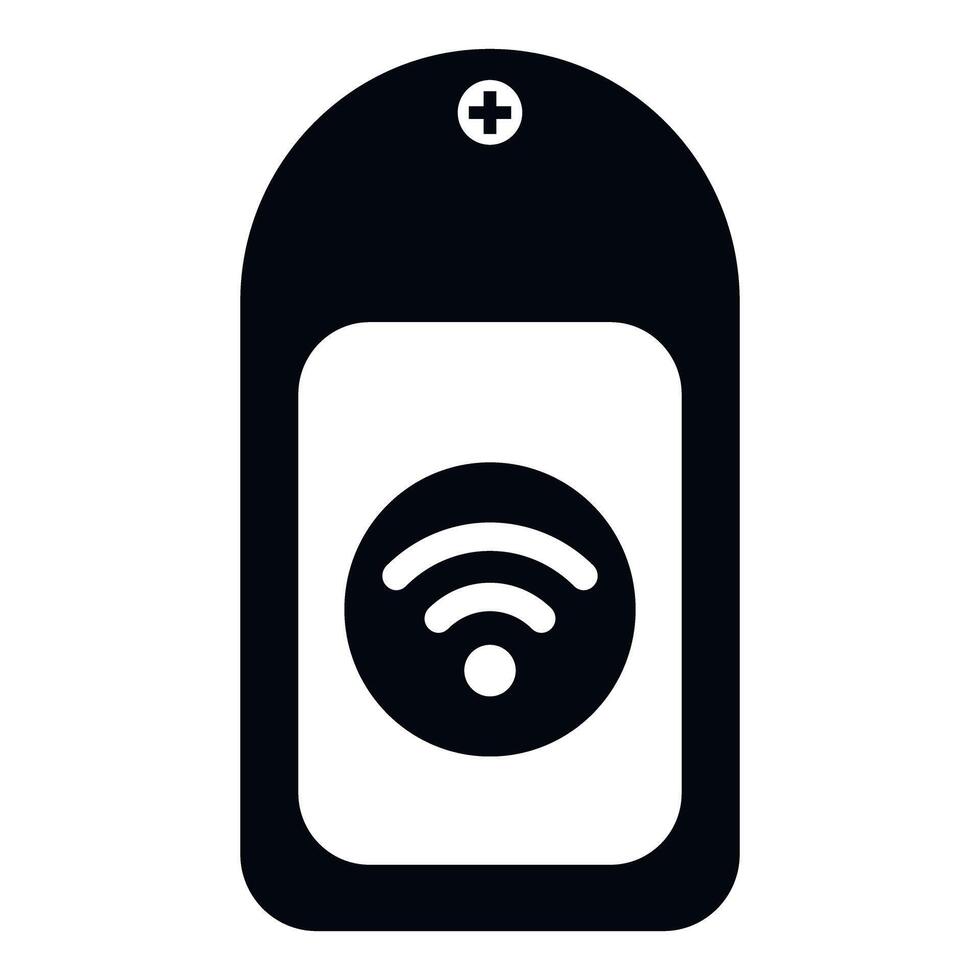 Wireless tracker concept with wi fi symbol icon vector