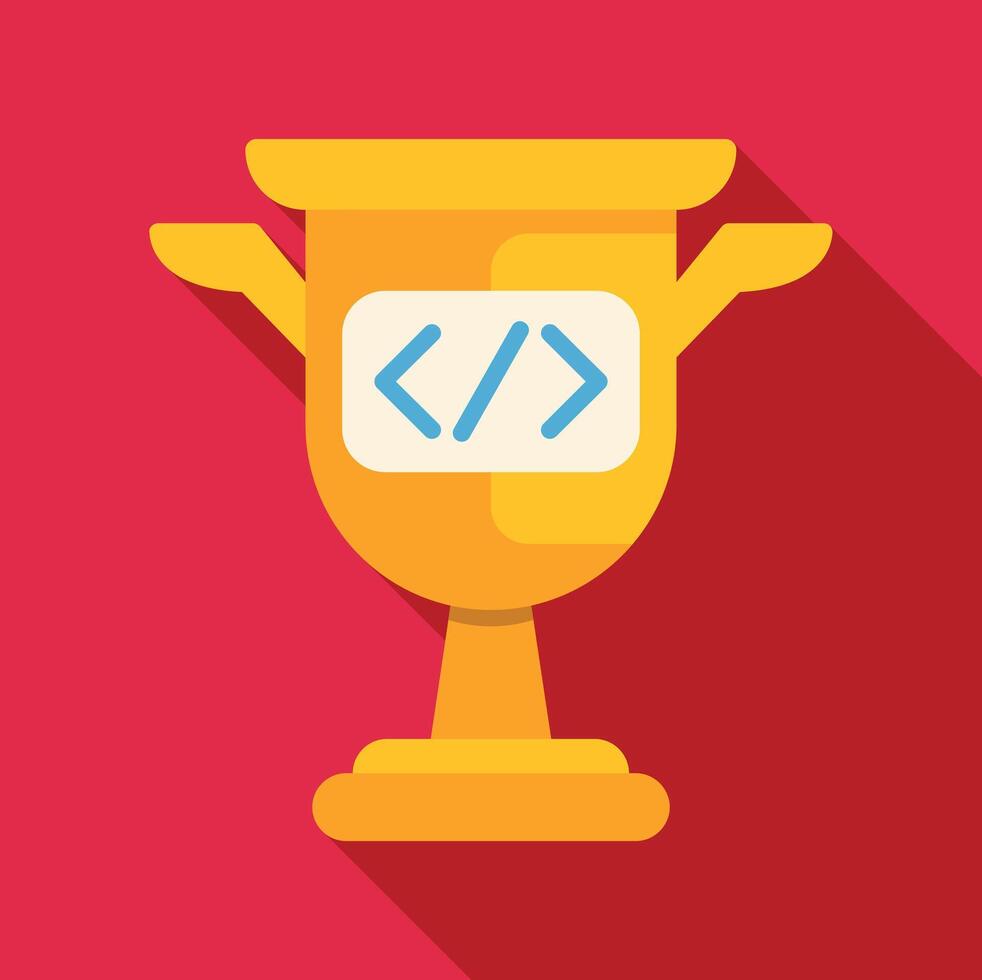 codificación competencia premio representando programación éxito vector