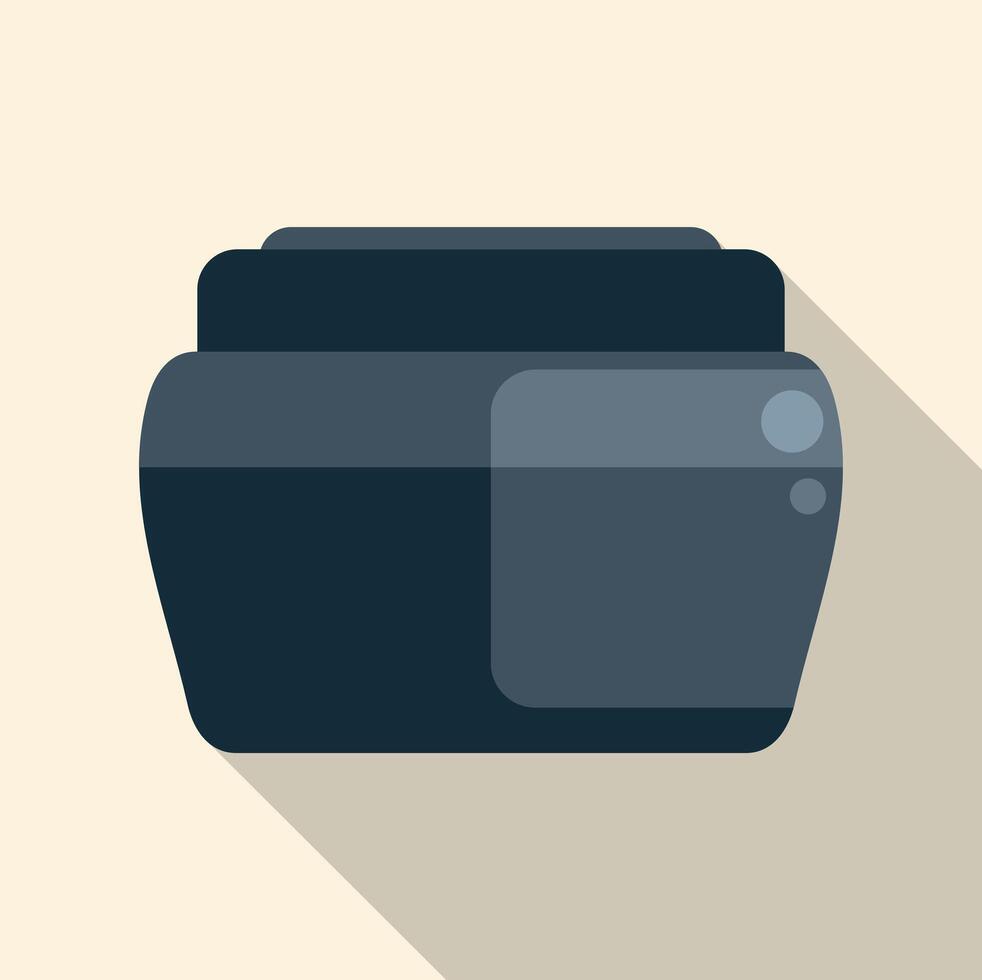Flat design printer icon on light background vector