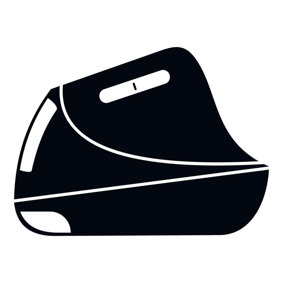Ergonomic vertical computer mouse icon illustration vector