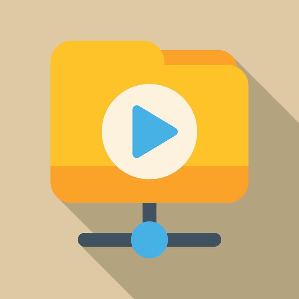 Sharing media content with a network folder vector