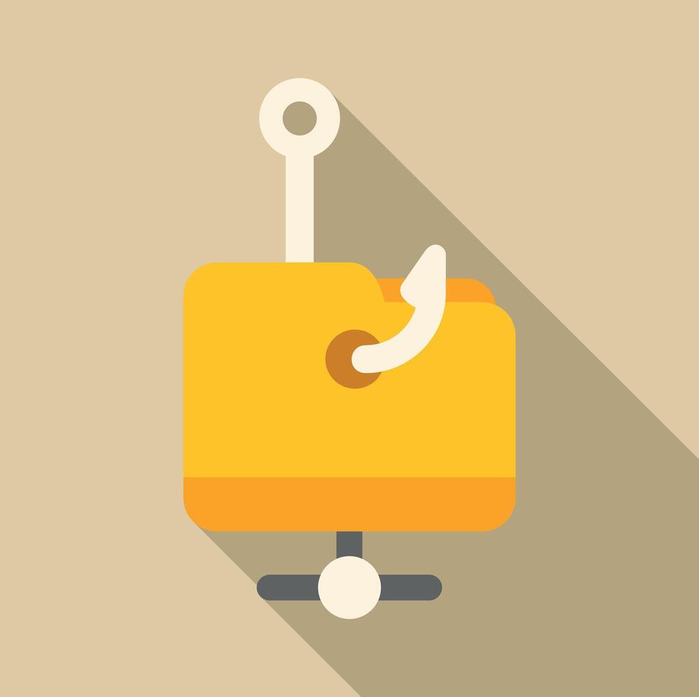 Phishing network data, cyber security concept vector