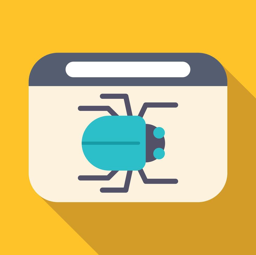 software error icono demostración computadora error problema vector