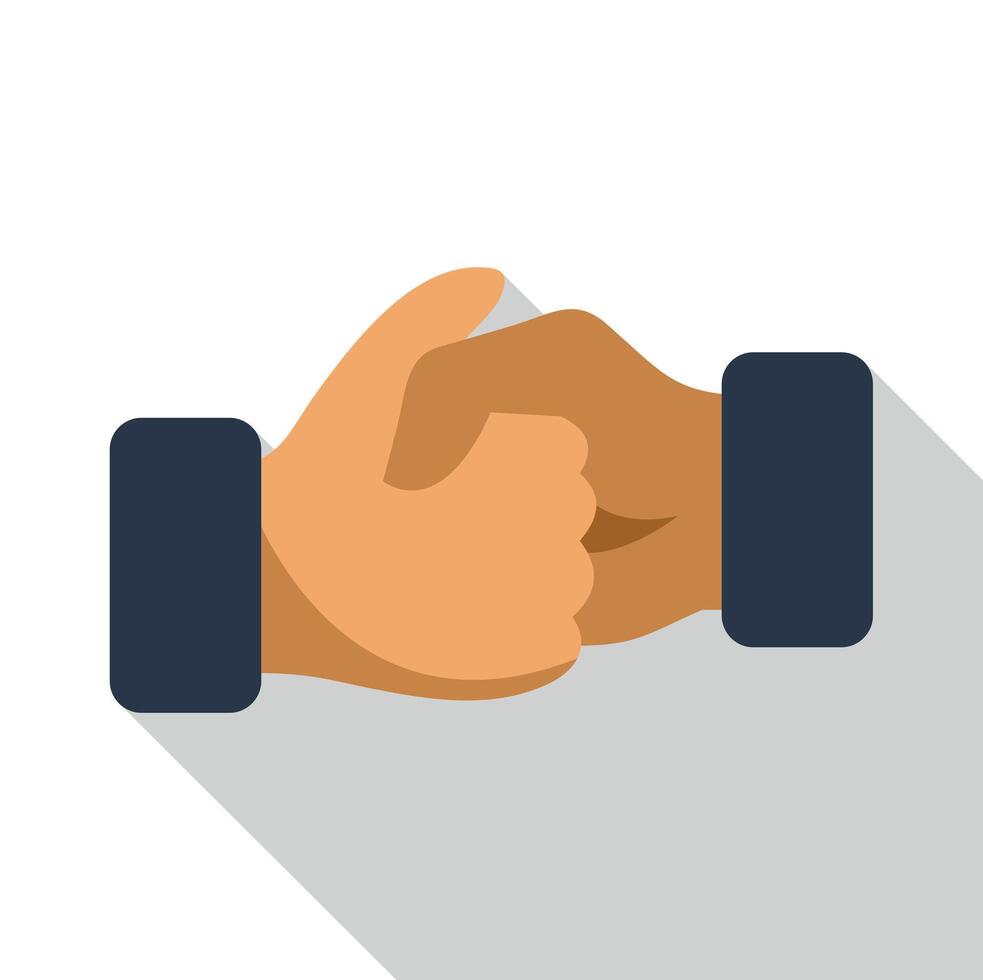 Hands shaking, symbolizing agreement, partnership, and unity vector