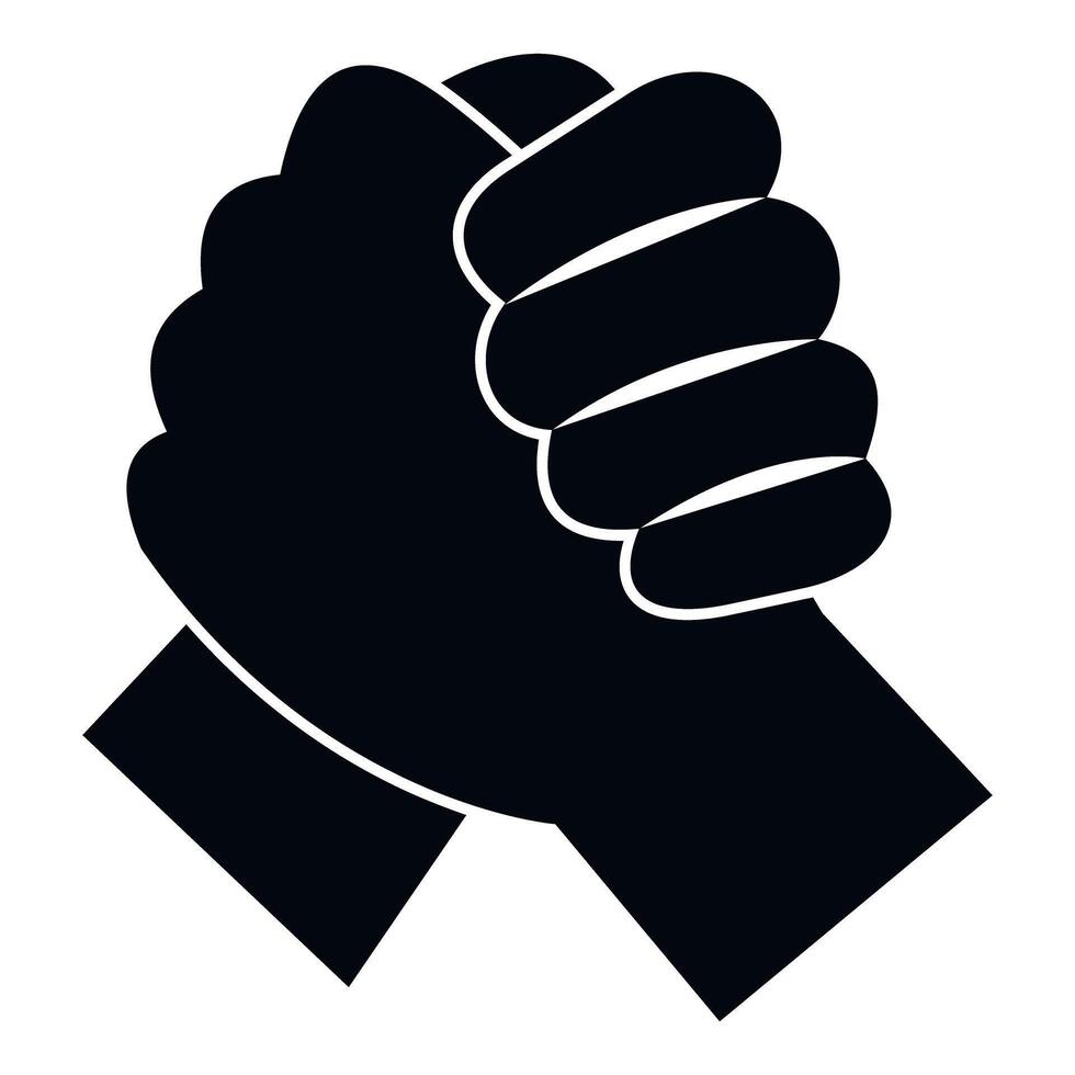 Hands clasping signifying unity strength friendship and teamwork vector