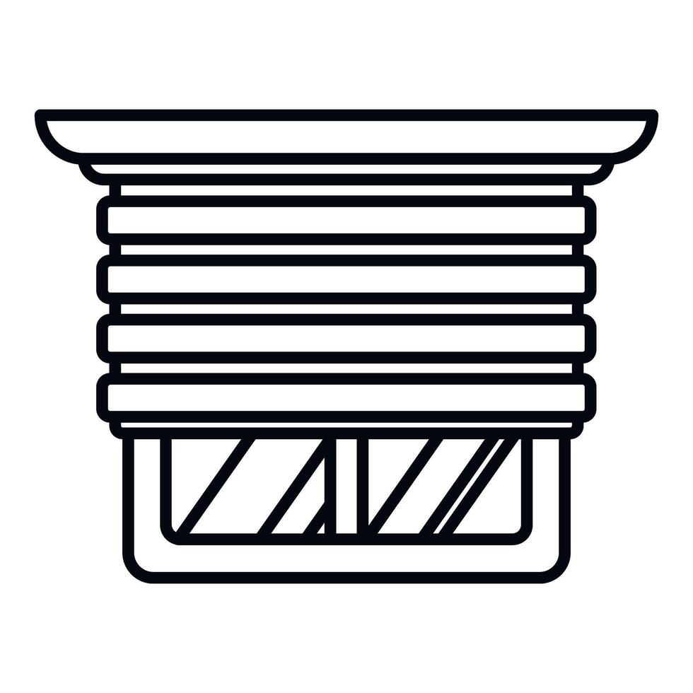 Building ventilation system component for air extraction vector