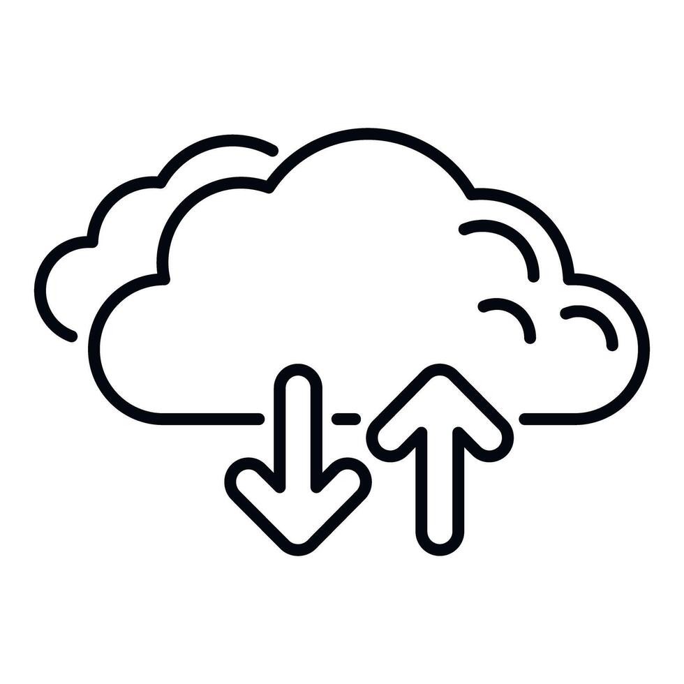 nube informática datos subir y descargar sincronización vector