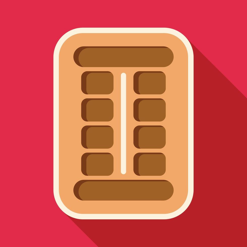 Abacus counting mathematics calculating tool flat design vector