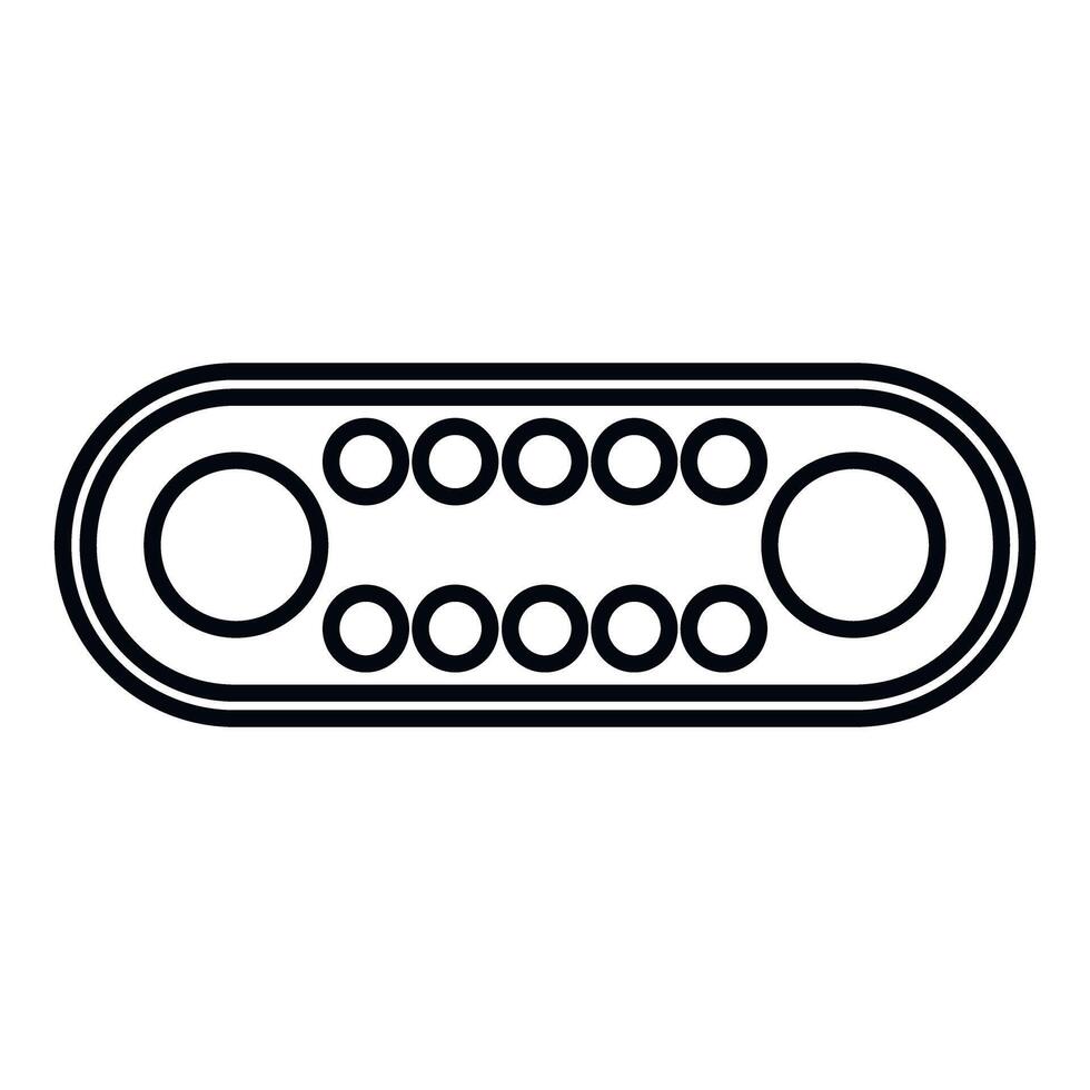 Usb c connector icon representing modern technology connection vector