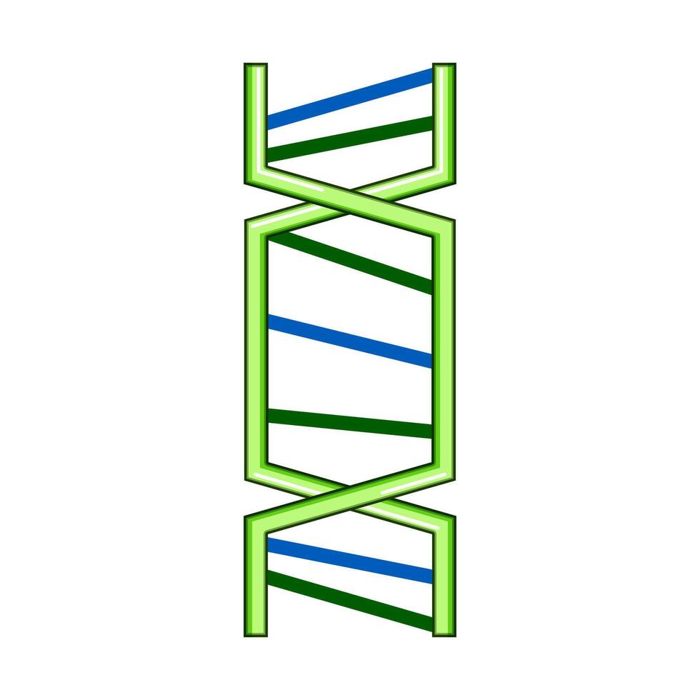 adn doble hélice estructura representando genético código vector