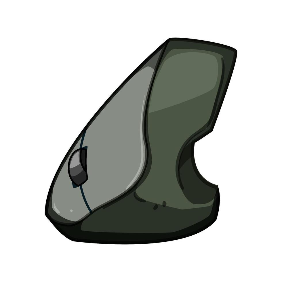 Vertical computer mouse providing ergonomic computing comfort vector
