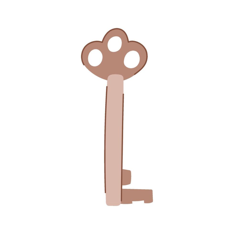 Skeleton key unlocking abstract access and security solutions vector